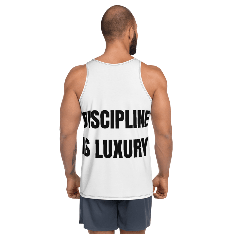 POWER DEN™ – White Discipline Muscle Tank