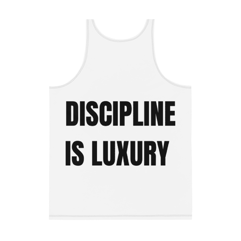 POWER DEN™ – White Discipline Muscle Tank