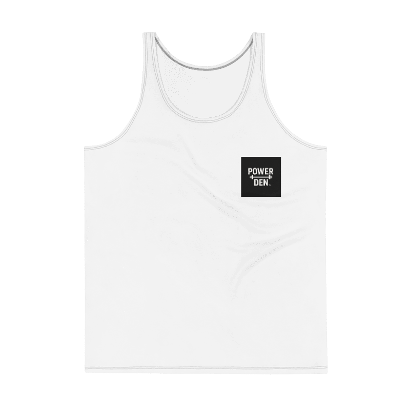 POWER DEN™ – White Discipline Muscle Tank